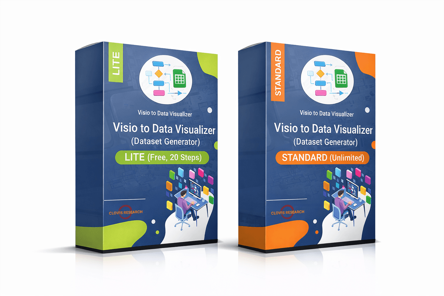 Visio Data Visualizer Dataset Generator product box