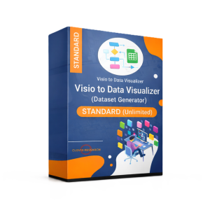 Product box for Visio to Data Visualizer Dataset Generator STANDARD, unlimited process steps.